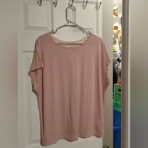 SHEIN Light Pink Short Sleeve Tee